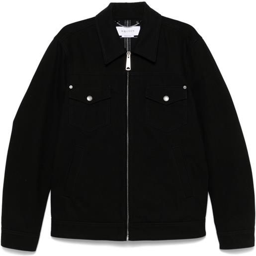 Alexander McQueen giacca denim - nero