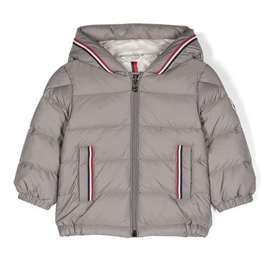 Moncler Enfant piumino merary con cappuccio - grigio