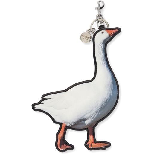 Moschino pouch con motivo oca - bianco