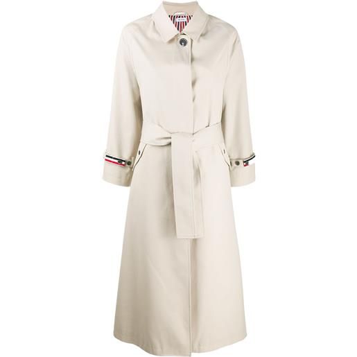 Thom Browne trench impermeabile - toni neutri