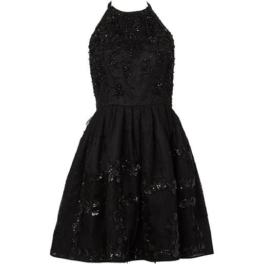 Oscar de la Renta embellished backless dress - nero