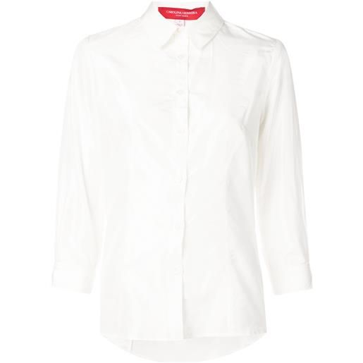 Carolina Herrera camicia con maniche a 3/4 - bianco