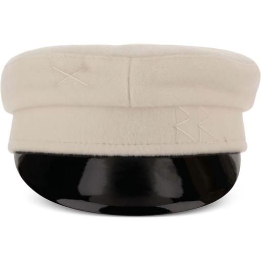 Ruslan Baginskiy cappello baker boy con visiera - bianco