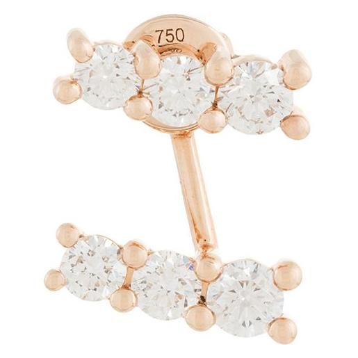Orecchini Geometrici Vanya Lara – Fatto A Mano In Ottone Placcato Oro 22K Con Agata Sugar Druzy – 5,78 Cm