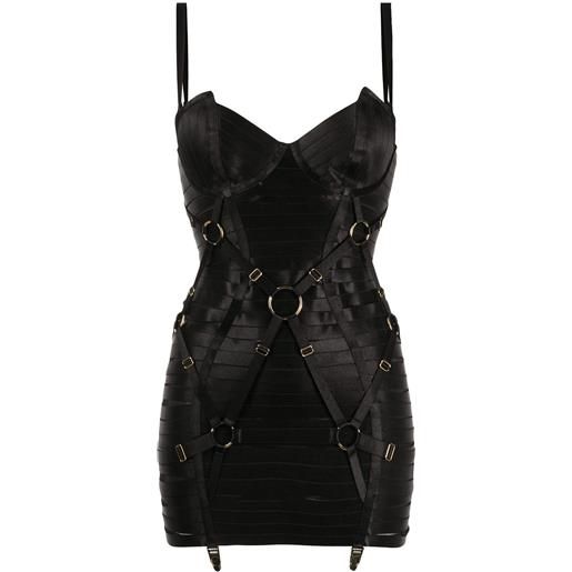 Bordelle abito bondage angela - nero