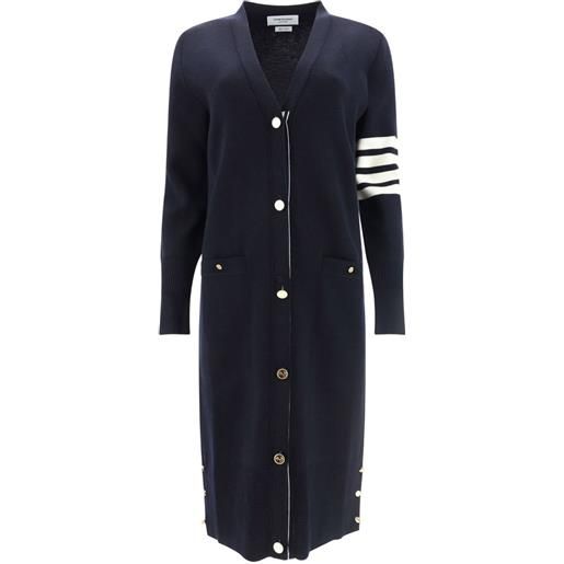 Thom Browne cardigan milano lungo - blu