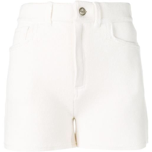 Barrie shorts a vita alta in maglia - toni neutri
