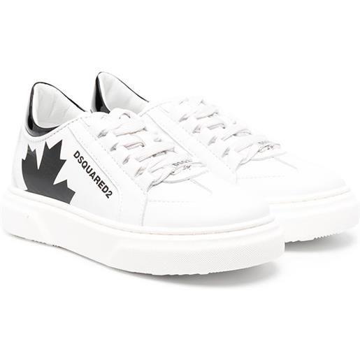 DSQUARED2 KIDS sneakers con stampa - bianco