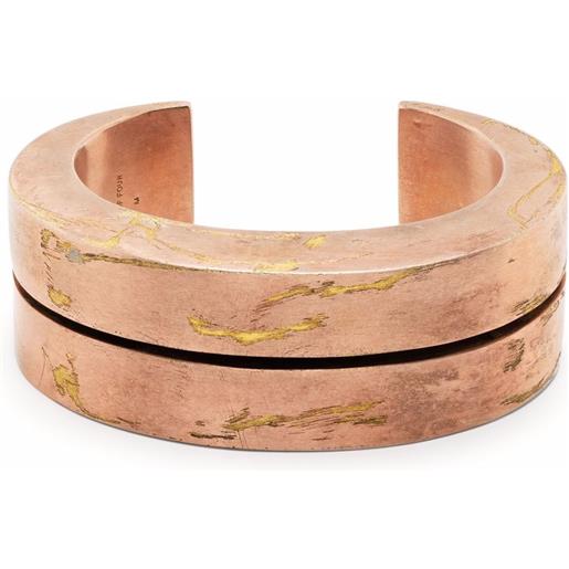 Parts of Four bracciale rigido crescent crevice - rosa