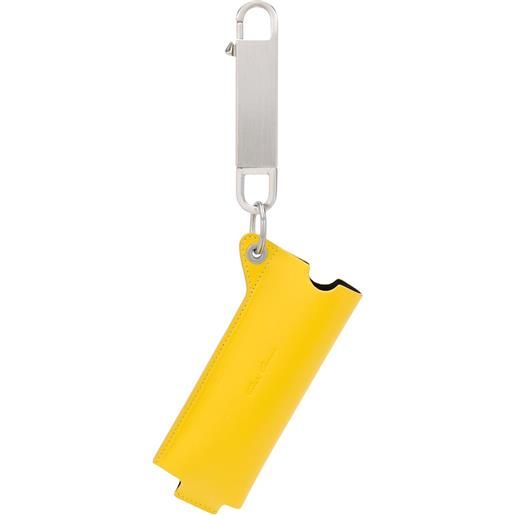 Rick Owens portachiavi con pouch - giallo