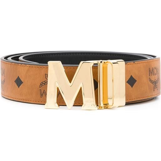 MCM cintura reversibile claus m - marrone