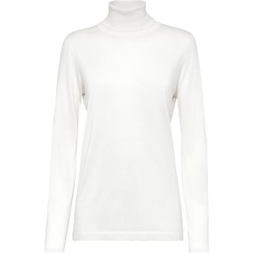 Brunello Cucinelli t-shirt a maniche lunghe - bianco