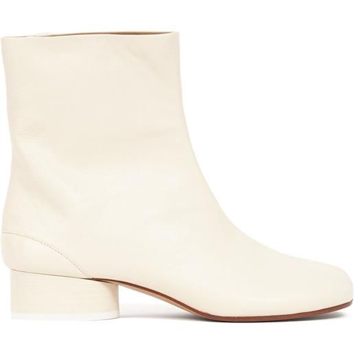 Maison Margiela stivaletti tabi 30mm - bianco