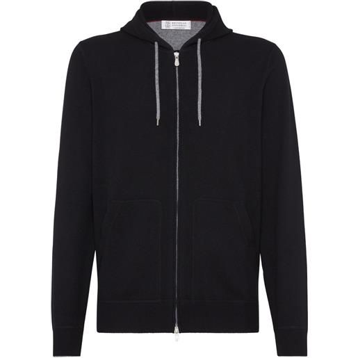 Brunello Cucinelli felpa con zip - nero