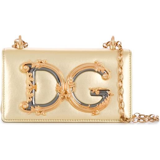 Dolce & Gabbana borsa a tracolla dg girls - oro