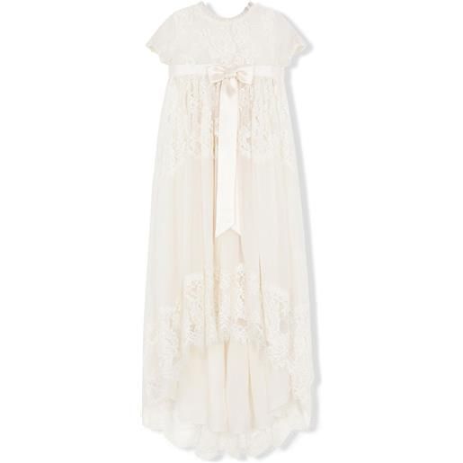 Dolce & Gabbana Kids abito con fiocco - bianco