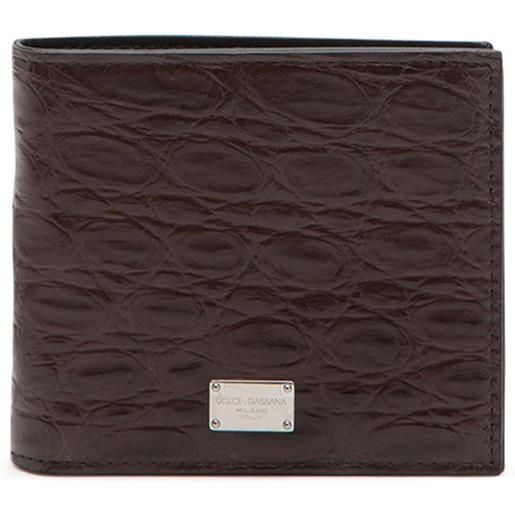 Dolce & Gabbana portafoglio con applicazione - marrone