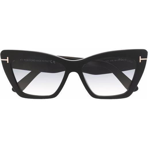TOM FORD Eyewear occhiali da sole whyatt a farfalla - nero