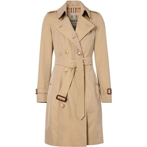 Burberry trench chelsea heritage midi - marrone