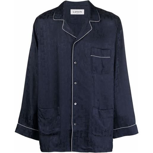 Lanvin camicia con stampa - blu