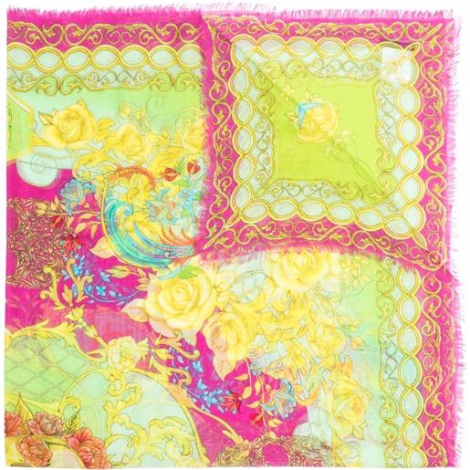 Philipp Plein sciarpa con stampa barocca - rosa