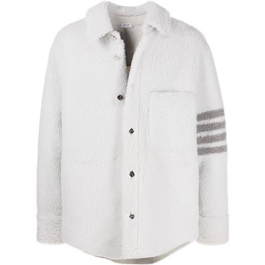 Thom Browne giacca con dettaglio a 4 righe - bianco