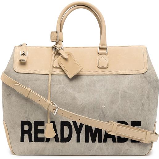 Readymade borsone con stampa - toni neutri