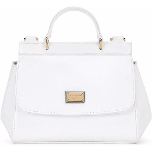 Dolce & Gabbana Kids borsa tote sicily mini - bianco