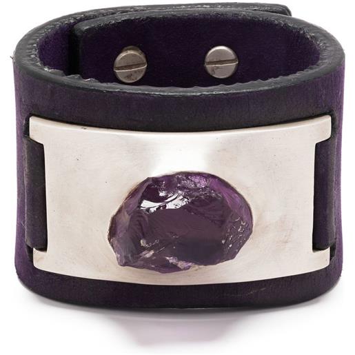 Parts of Four bracciale rigido amulet con ametista - viola
