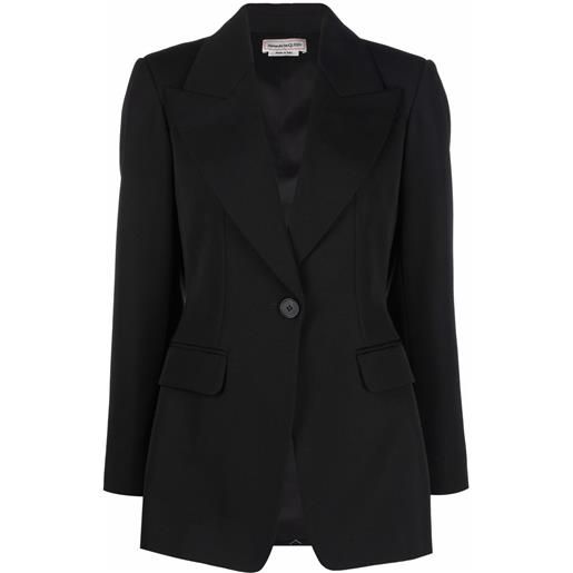 Alexander McQueen blazer monopetto - nero