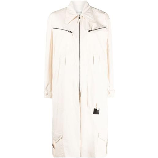 Maison Margiela tuta corta con taschino - bianco