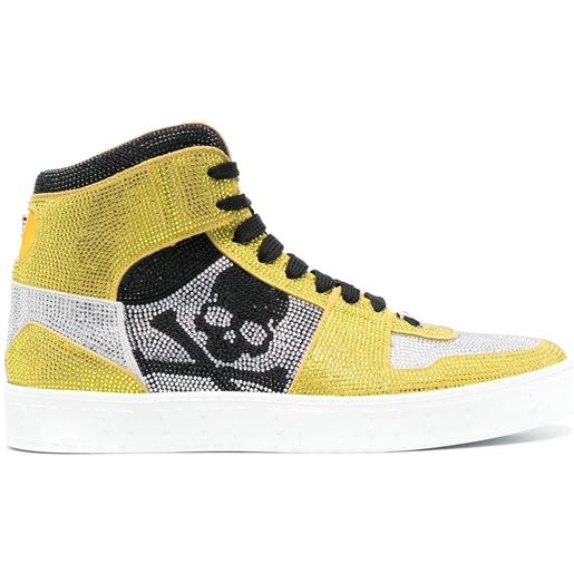 Philipp Plein sneakers alte crystal notorious - giallo