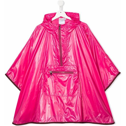 Moncler Enfant impermeabile con cappuccio - rosa