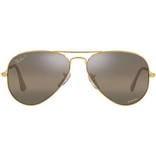 Ray-Ban occhiali da sole squadrati rb3025 chromance - oro