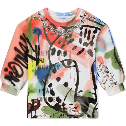 Dolce & Gabbana Kids t-shirt con stampa - bianco