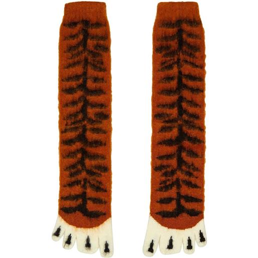 Doublet calzini con stampa - arancione