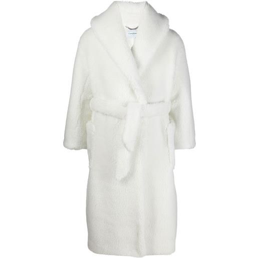 Casablanca cappotto con cintura - bianco
