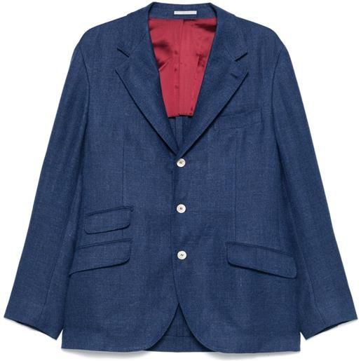 Brunello Cucinelli blazer monopetto sartoriale - blu