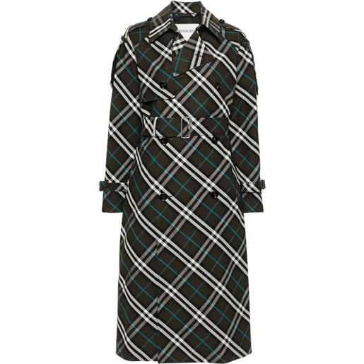 Burberry trench a quadri - verde