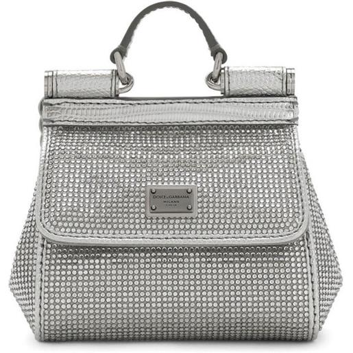 Dolce & Gabbana borsa sicily mini kim dolce&gabbana - argento