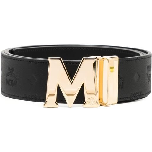 MCM cintura reversibile claus m - nero