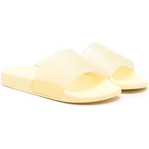 Givenchy Kids infradito con stampa - toni neutri