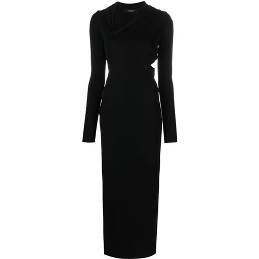 Versace abito lungo con dettaglio cut-out - nero