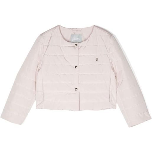 Herno Kids giacca con bottoni automatici - rosa