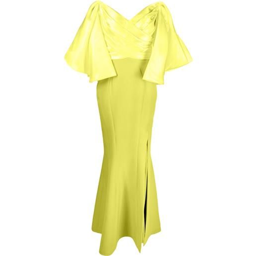 Gaby Charbachy abito lungo con spalle scoperte - verde