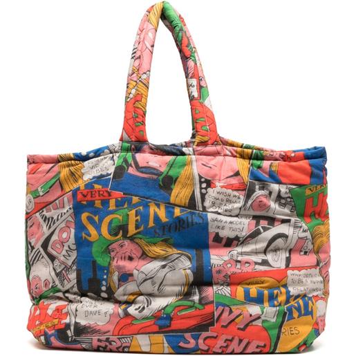 ERL borsa tote comics - multicolore