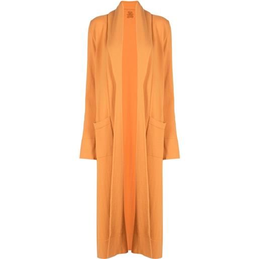 Teddy Cashmere cardigan aperto venezia - arancione