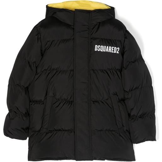 DSQUARED2 KIDS piumino con cappuccio - nero