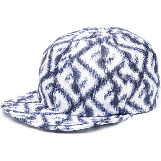FENDI cappello da baseball con stampa ff - blu