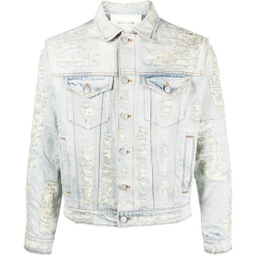 1017 ALYX 9SM giacca denim con effetto vissuto - blu